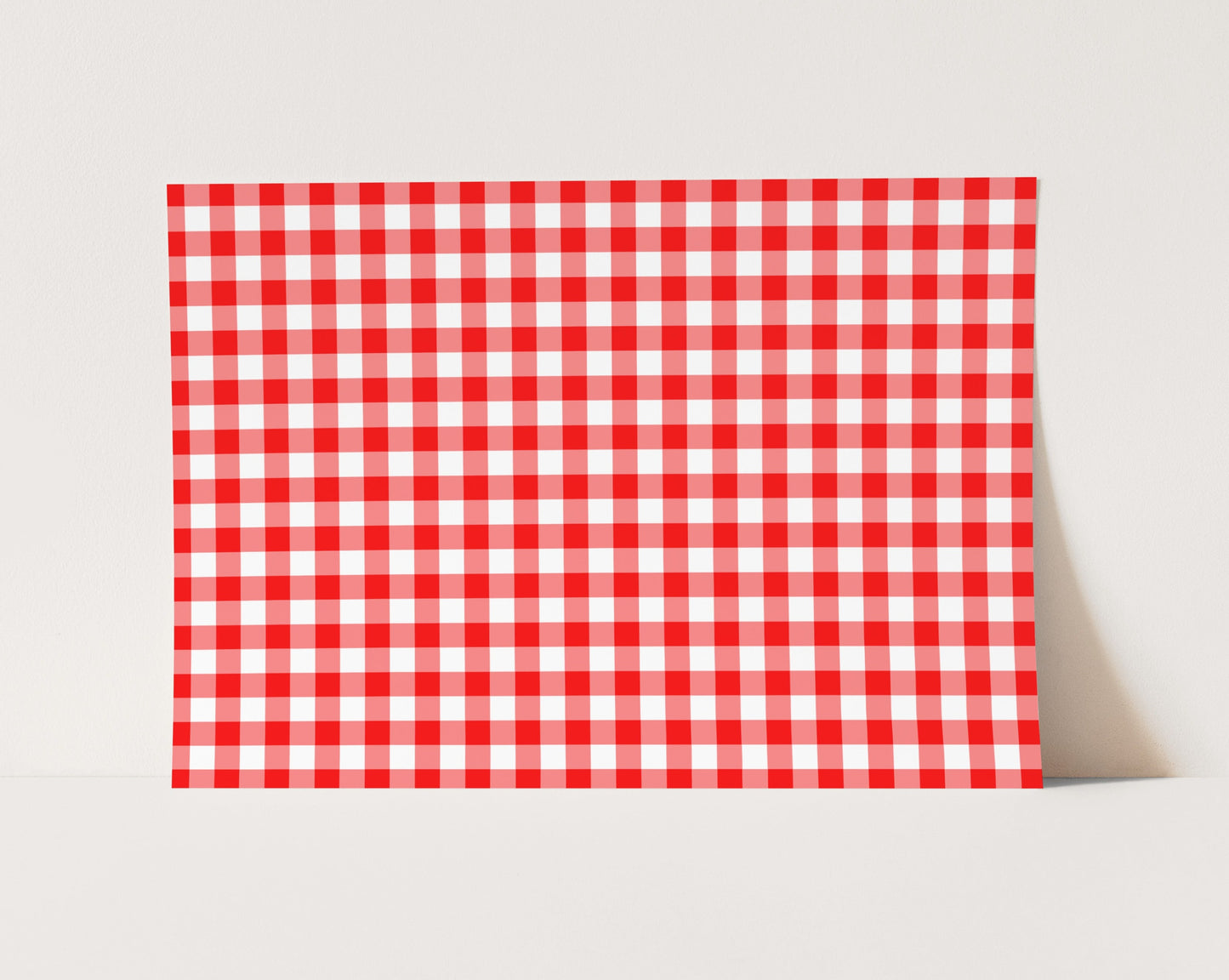 Red Gingham Photography Backdrop